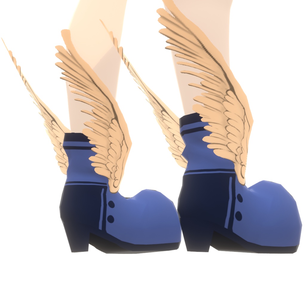 【VRoidカスタムアイテム】ウイングブーツ