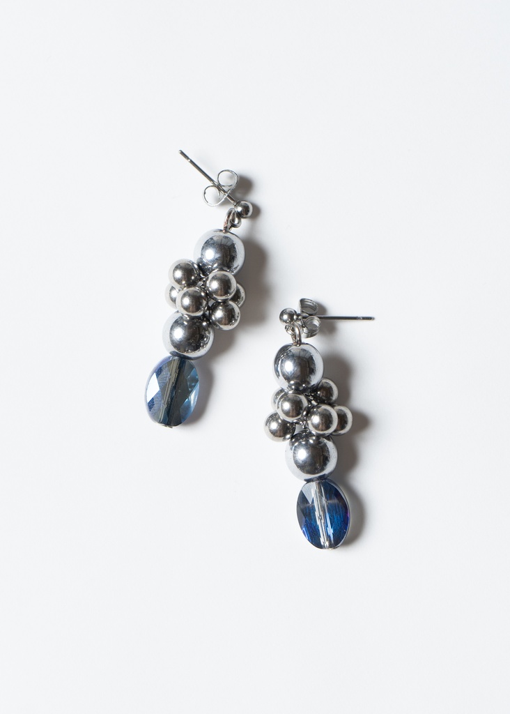silver & blue pierce