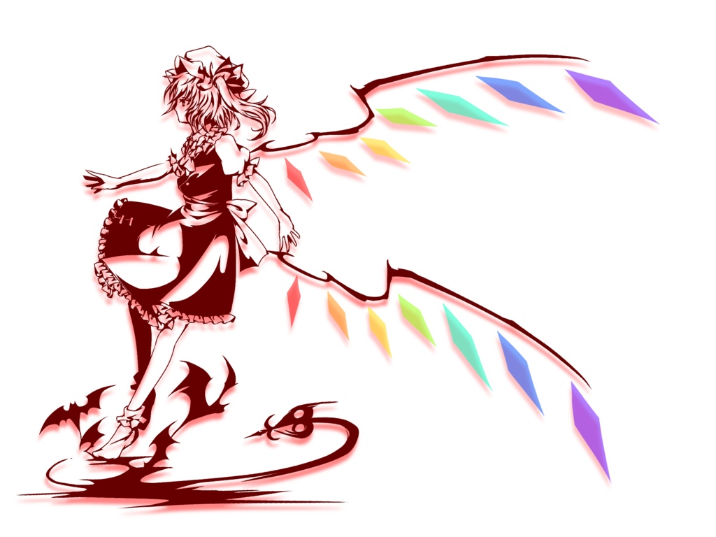 切り絵風フランドール アクリルフィギュア