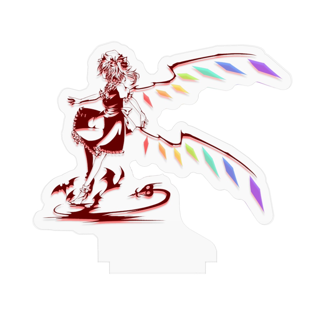 切り絵風フランドール アクリルフィギュア