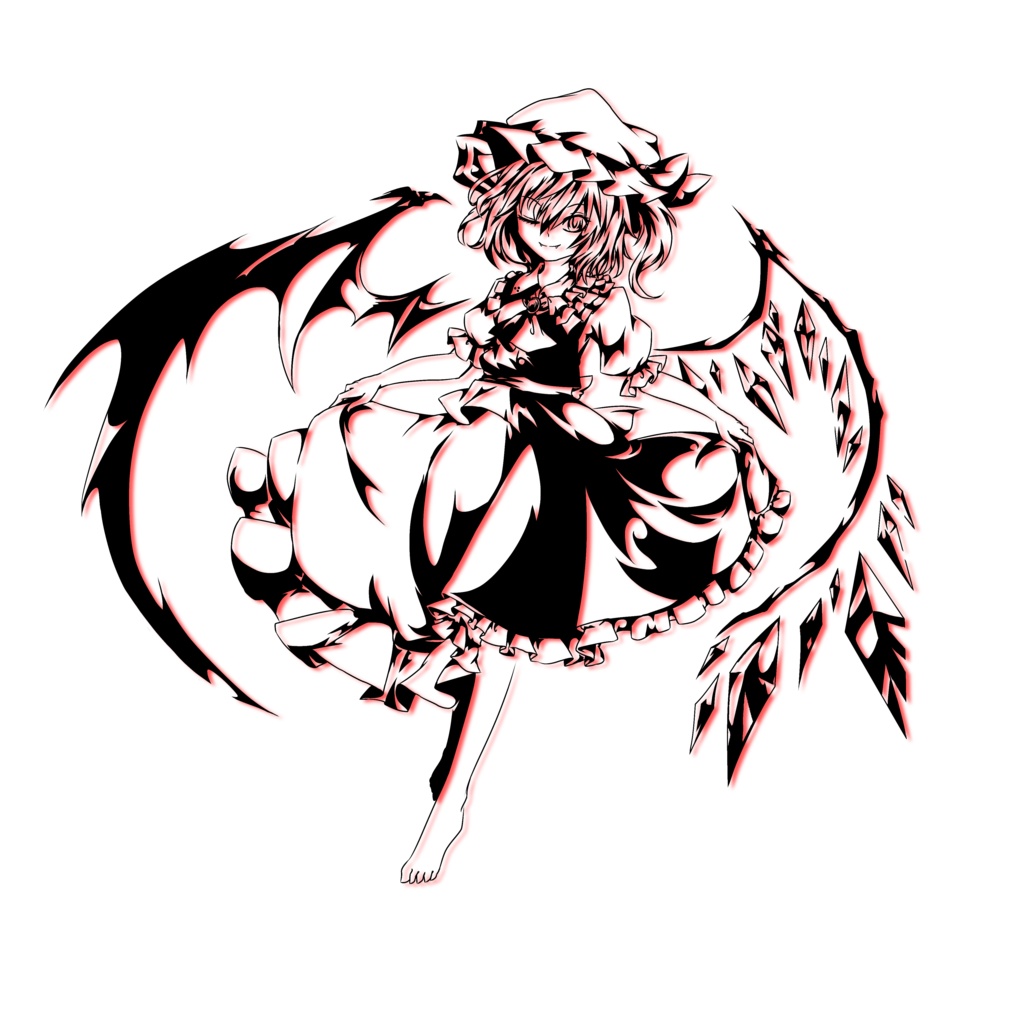 レミフラ切り絵風メガネ拭き