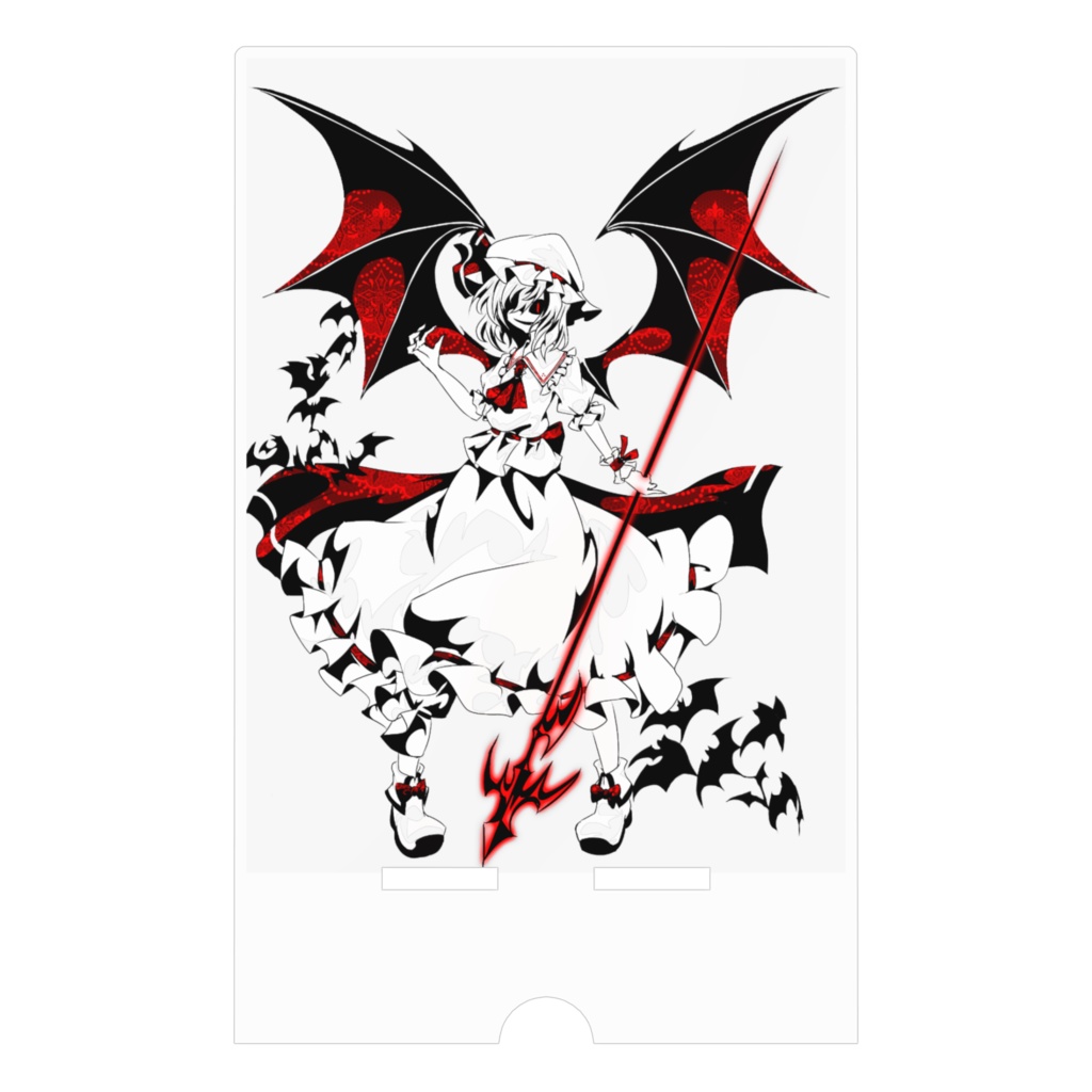 切り絵風レミリア スマホスタンド