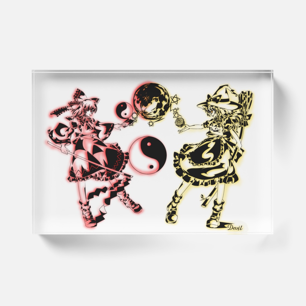 霊夢vs魔理沙 アクリルブロック