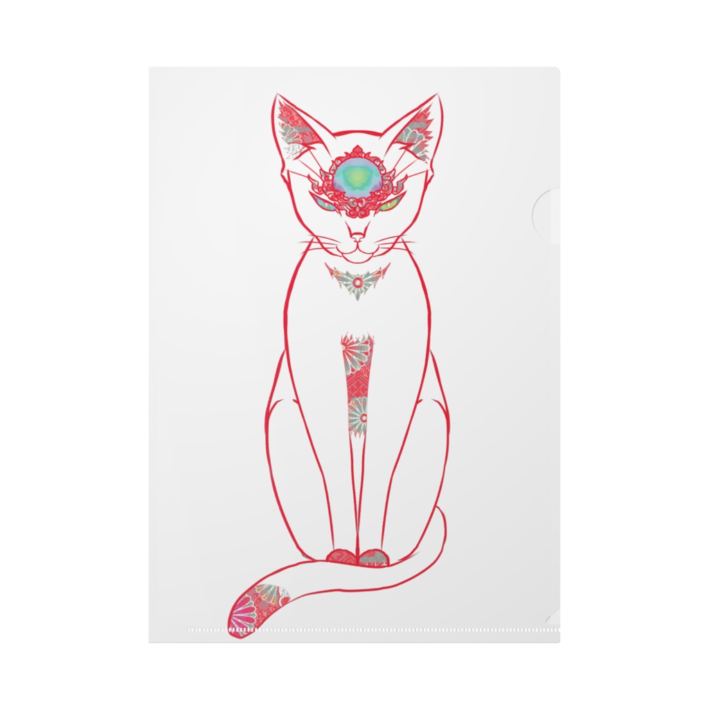 ネコ神クリアファイル