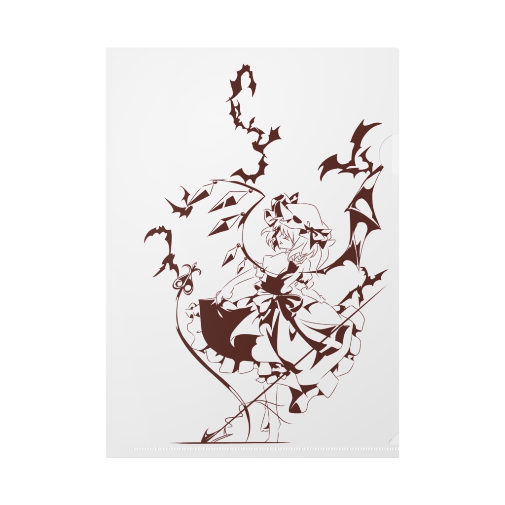 切り絵風レミフラクリアファイル