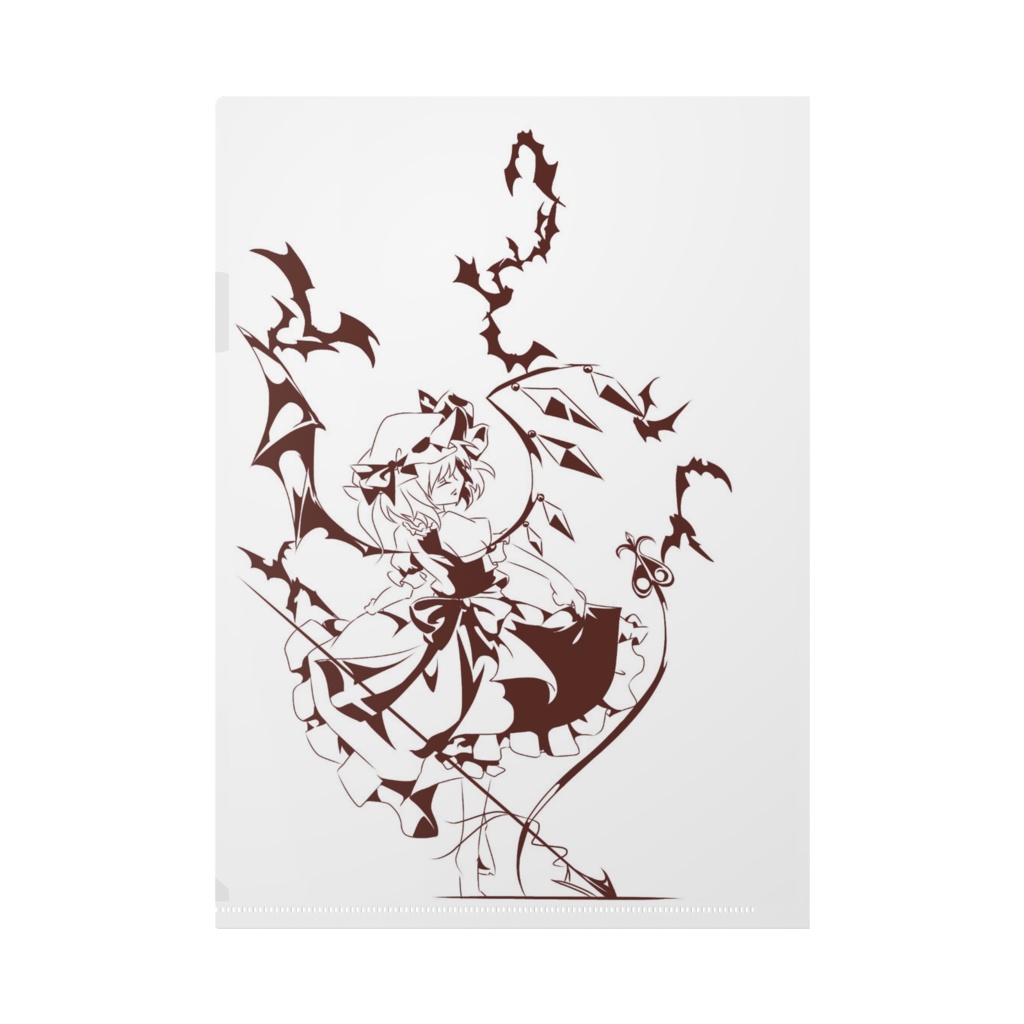 切り絵風レミフラクリアファイル