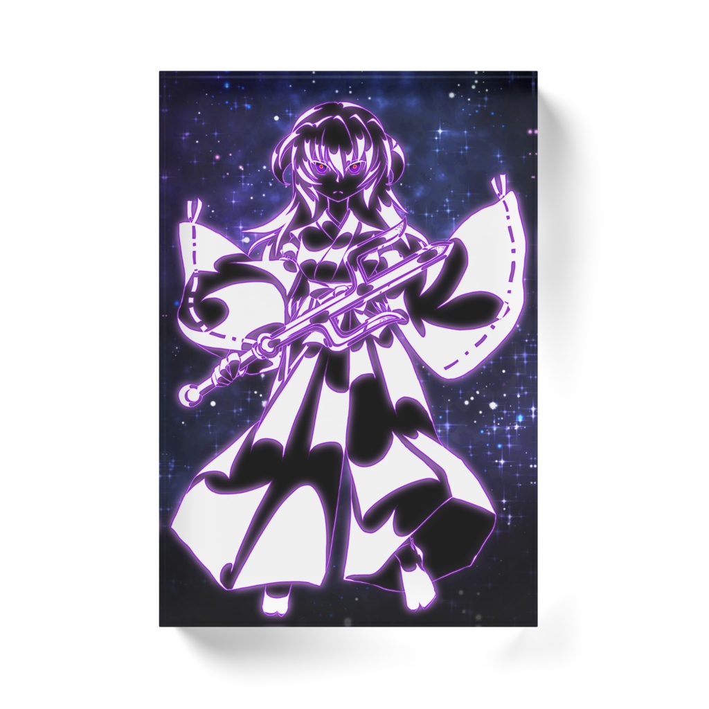 切り絵風オヤシロ羽入アクリルブロック