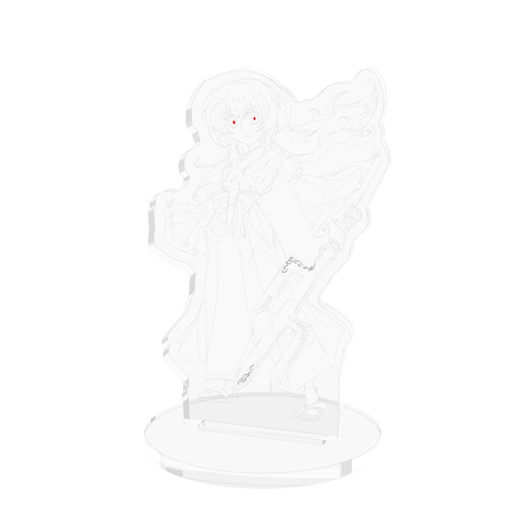 切り絵風羽入鬼狩柳桜