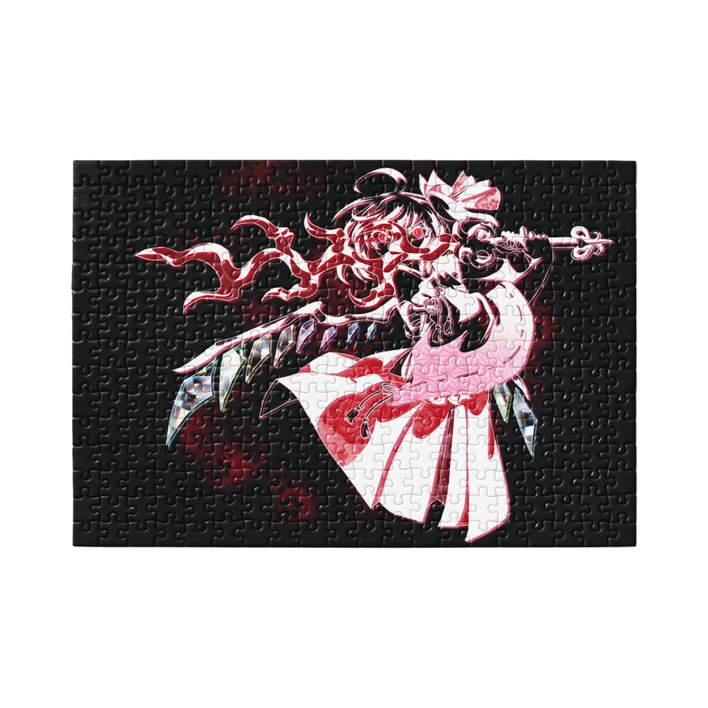 切り絵風和フランドール 緋ノ禍求槌ver.パズル