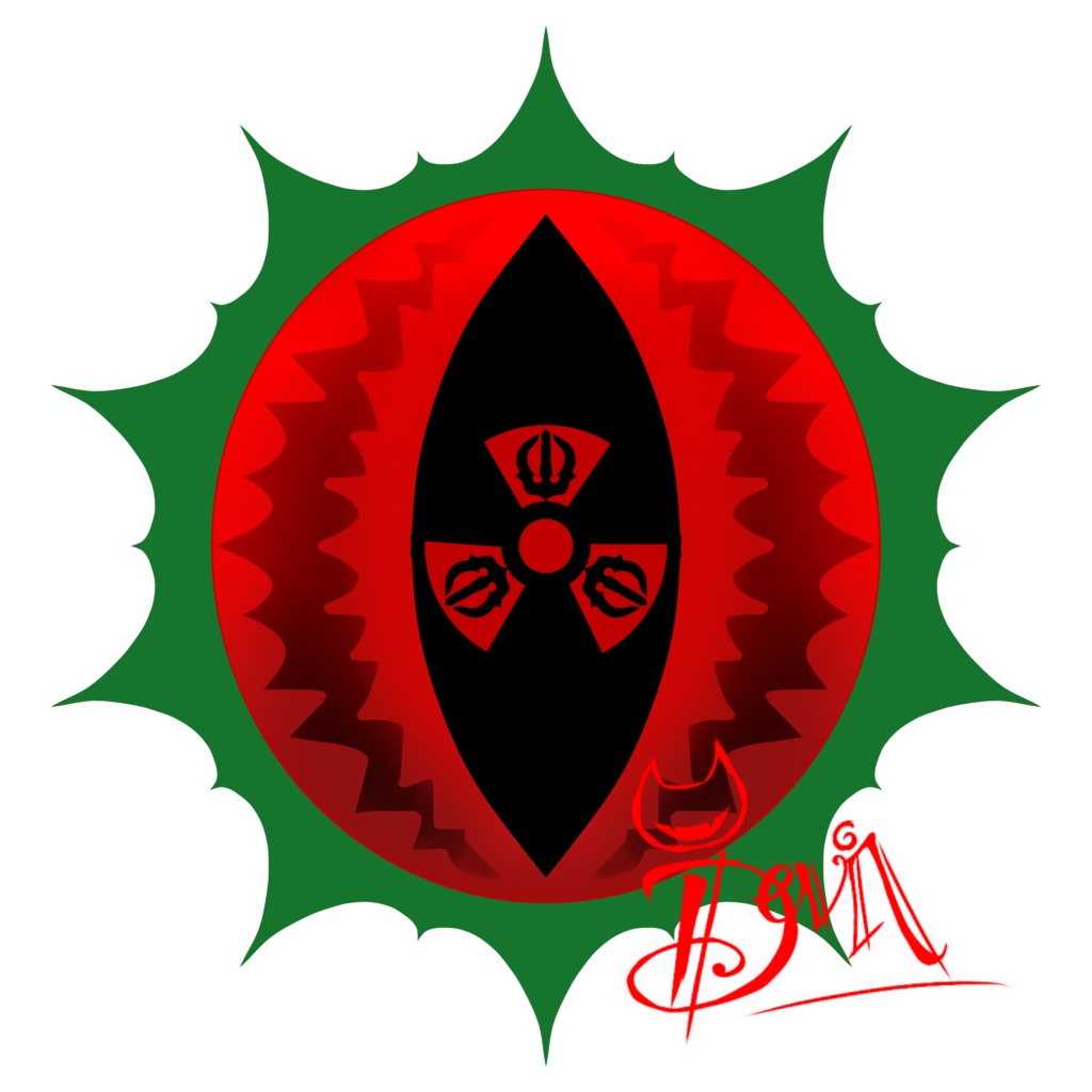 お空の赤の目Tシャツ(リメイク)