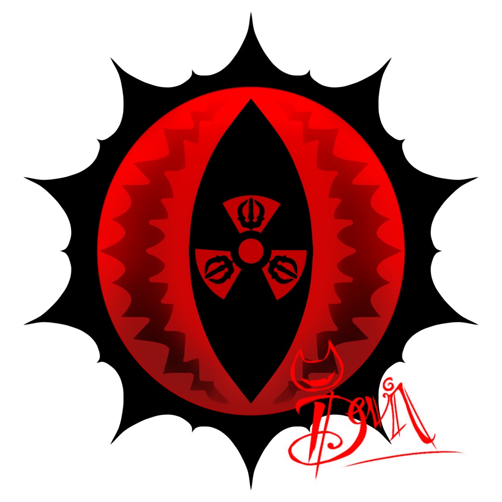 お空の赤の目Tシャツ(リメイク)