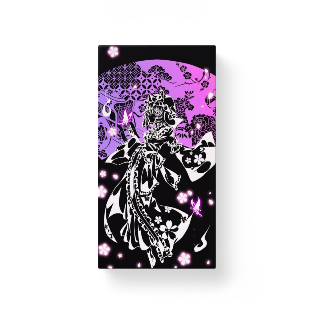 東方モバイルバッテリー 切り絵風 幽々子