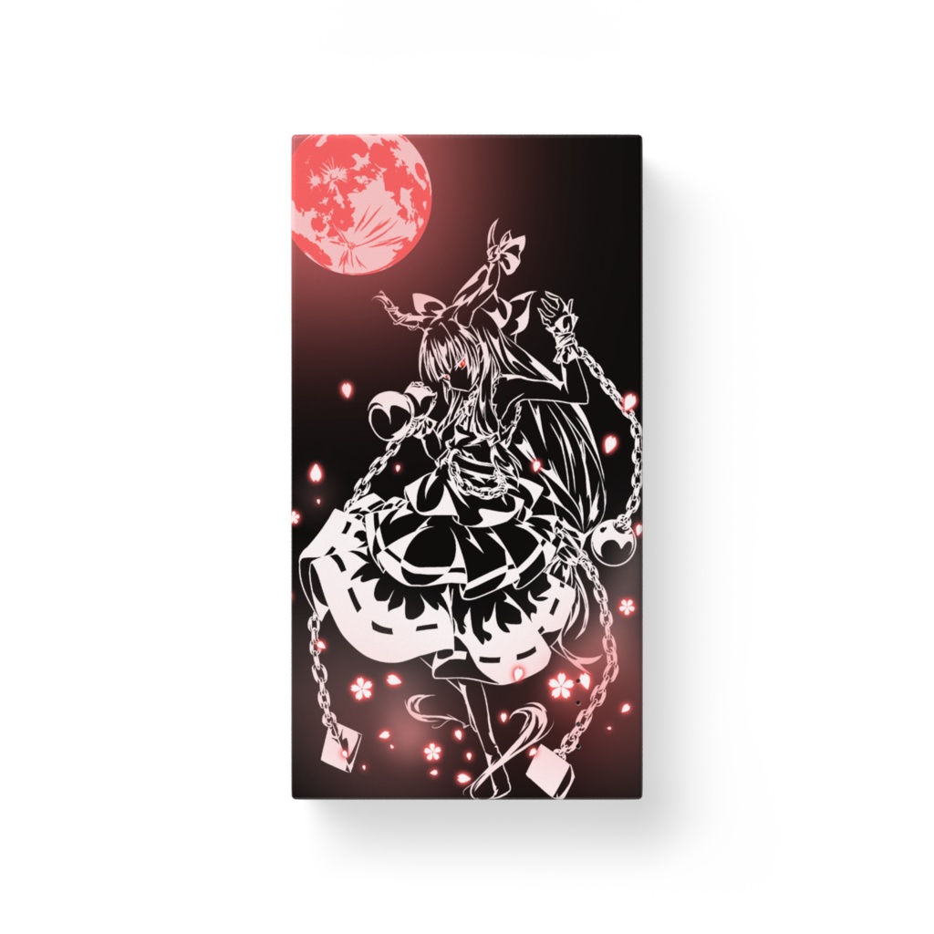 東方モバイルバッテリー 切り絵風 伊吹萃香