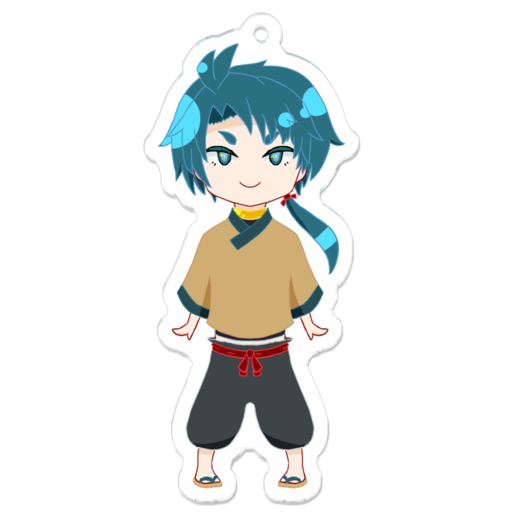 彩無色キーホルダー【70×70㎜】
