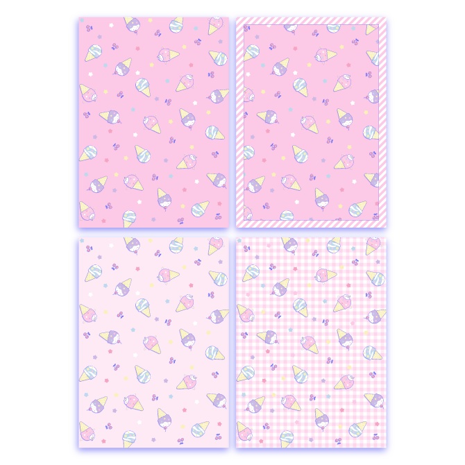 ポップなアイスクリーム素材