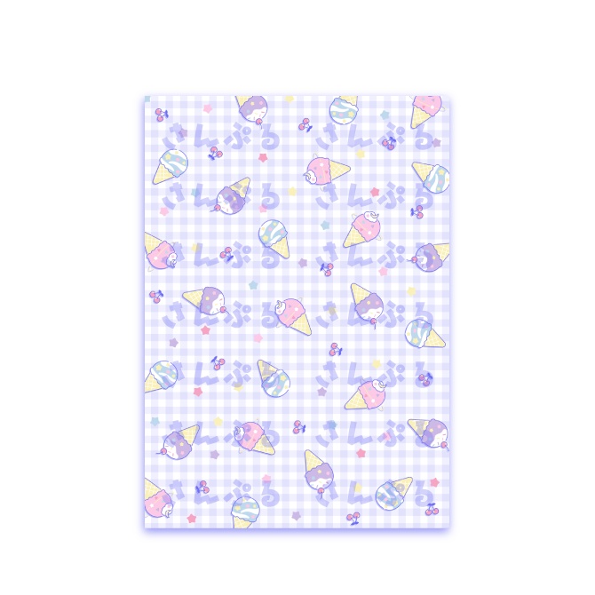 ポップなアイスクリーム素材