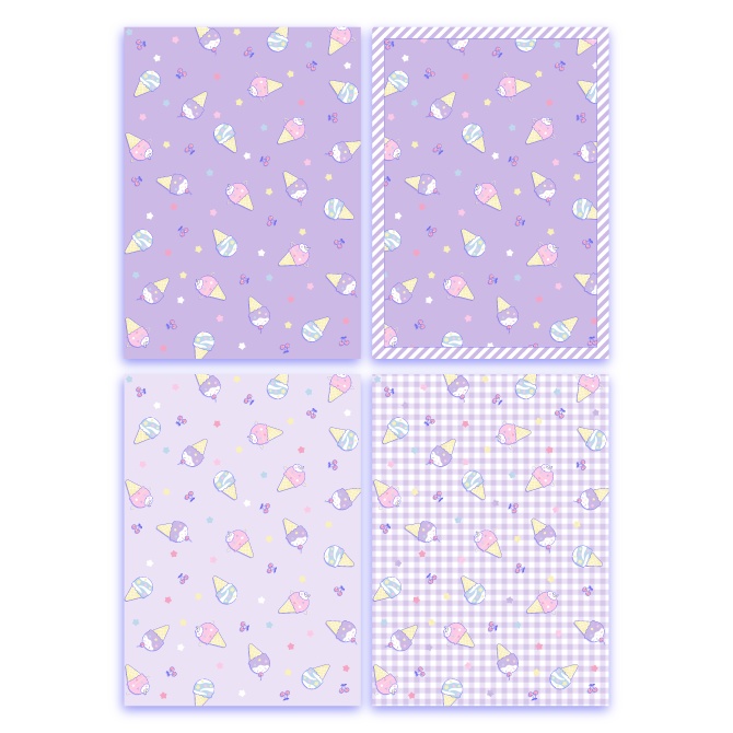 ポップなアイスクリーム素材