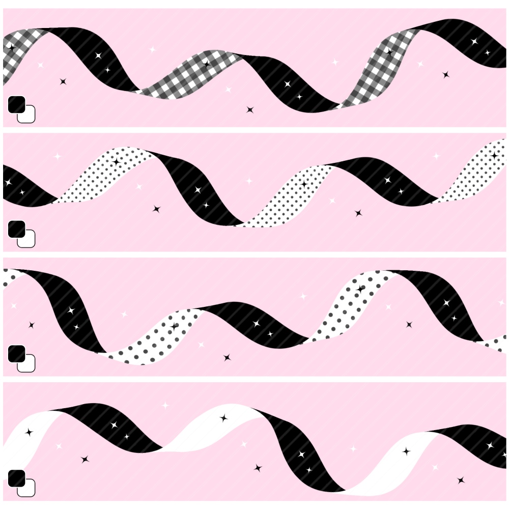 ひらひらきらきらリボンブラシ素材