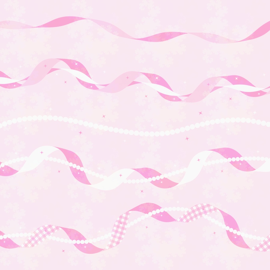 パール&リボンあしらいブラシセット