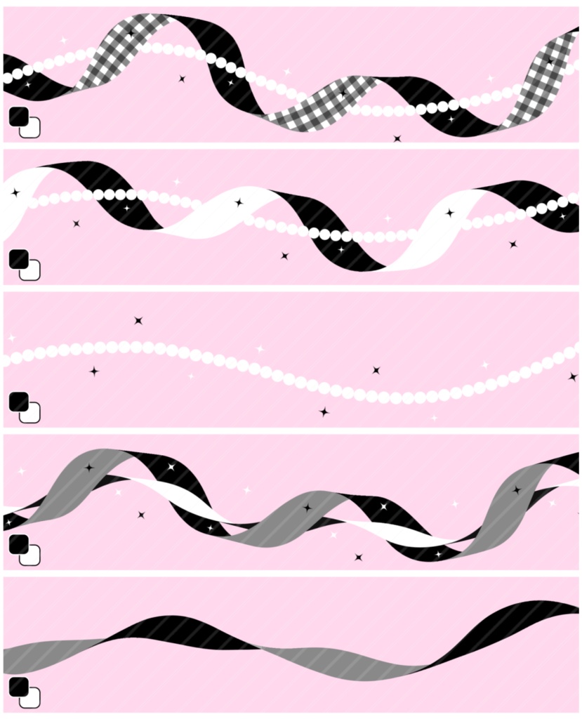 パール&リボンあしらいブラシセット