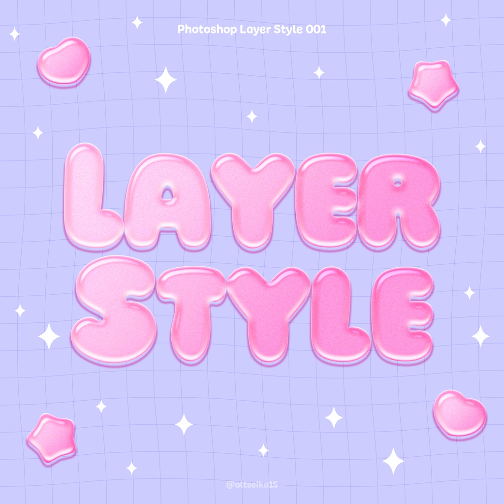【Photoshopレイヤースタイル】単体001〜015