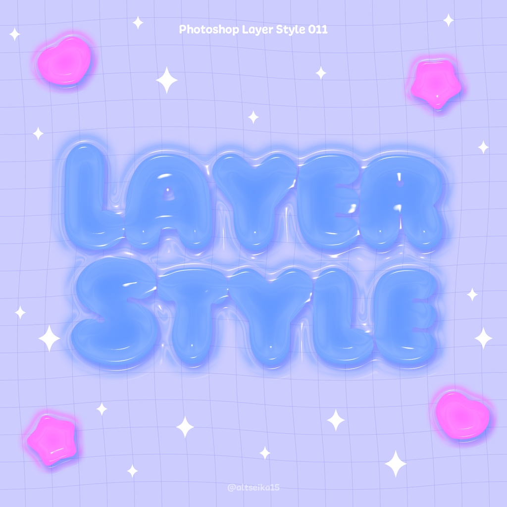 【Photoshopレイヤースタイル】単体001〜015