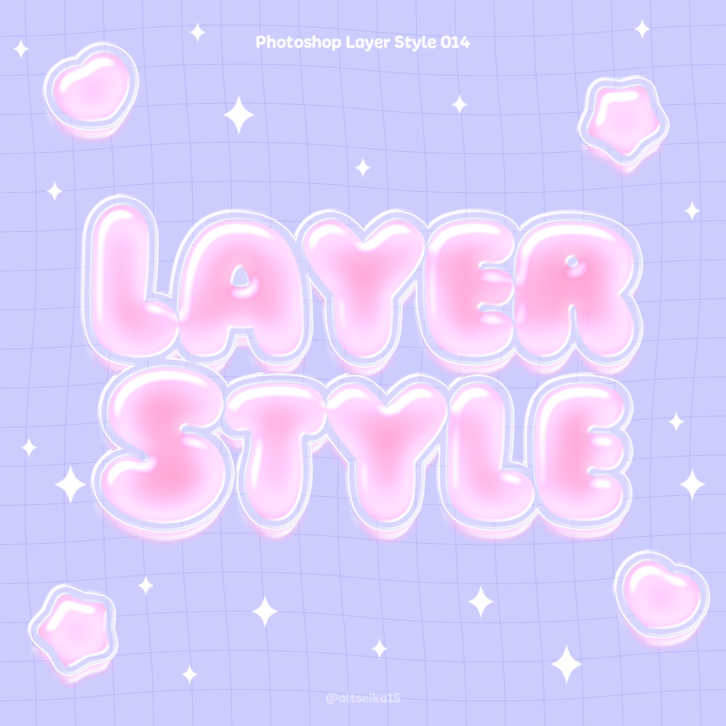 【Photoshopレイヤースタイル】単体001〜015