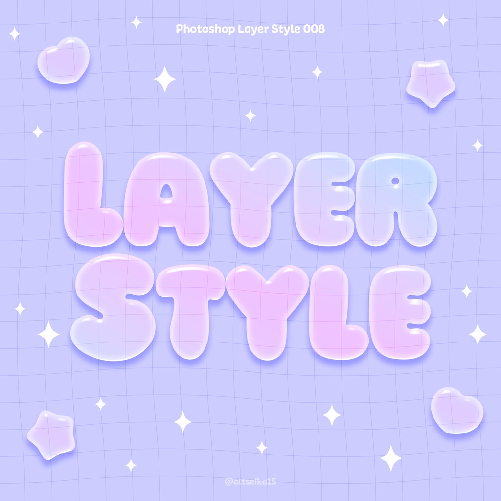 【Photoshopレイヤースタイル】単体001〜015