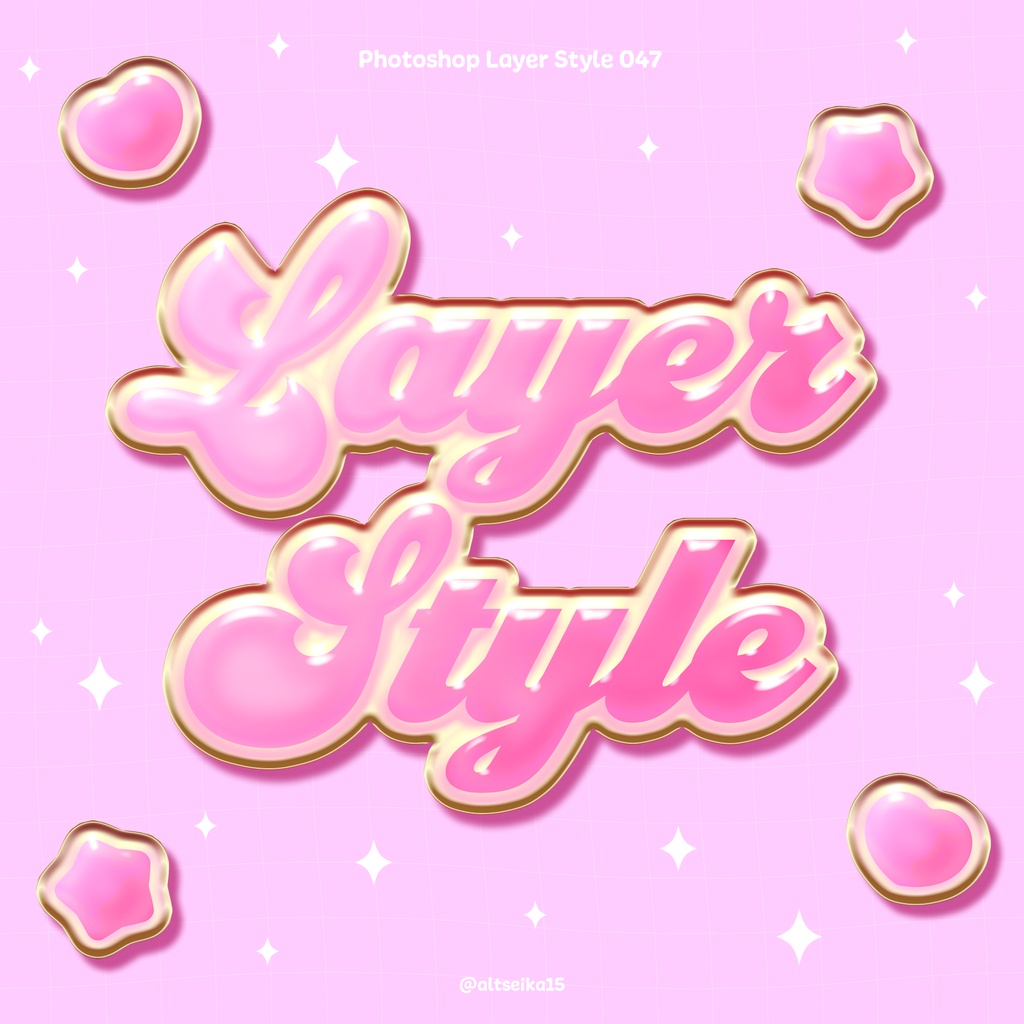 ⭐︎5月30日までリリース記念価格⭐︎【Photoshopレイヤースタイル】034〜049セット/単体
