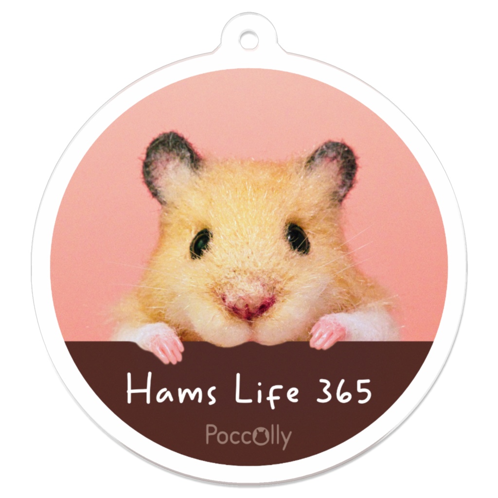 【Hams Life 365】アクリルキーホルダー キンクマのクマ夫 ひょっこりタイプ