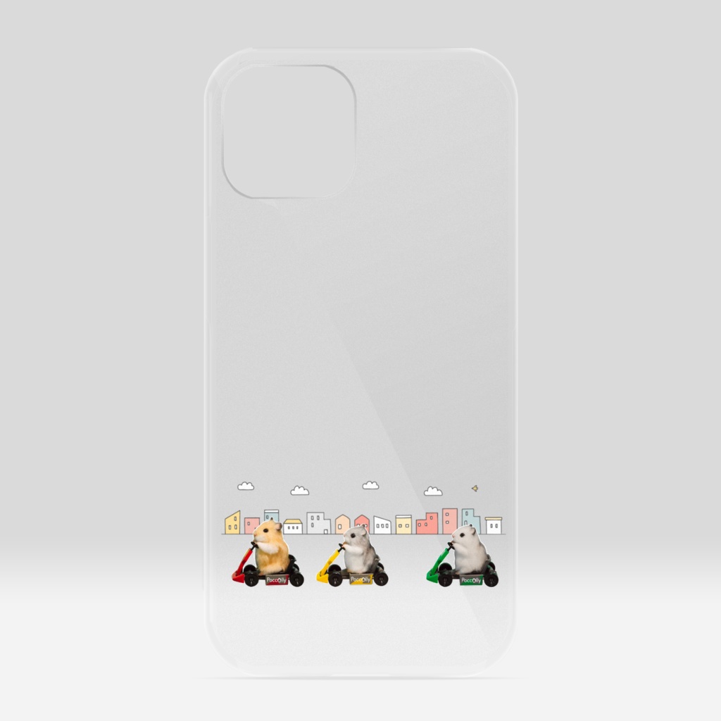 【Hams Life 365】クリアiPhoneケース ハムズカート