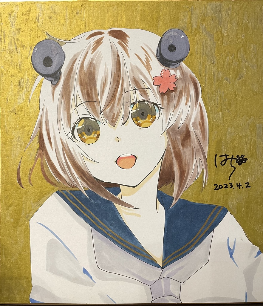 艦隊これくしょん　色紙　雪風