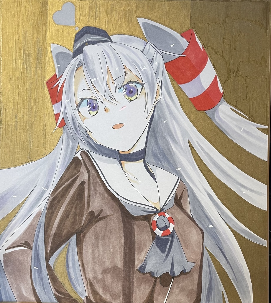 艦隊これくしょん　天津風　色紙
