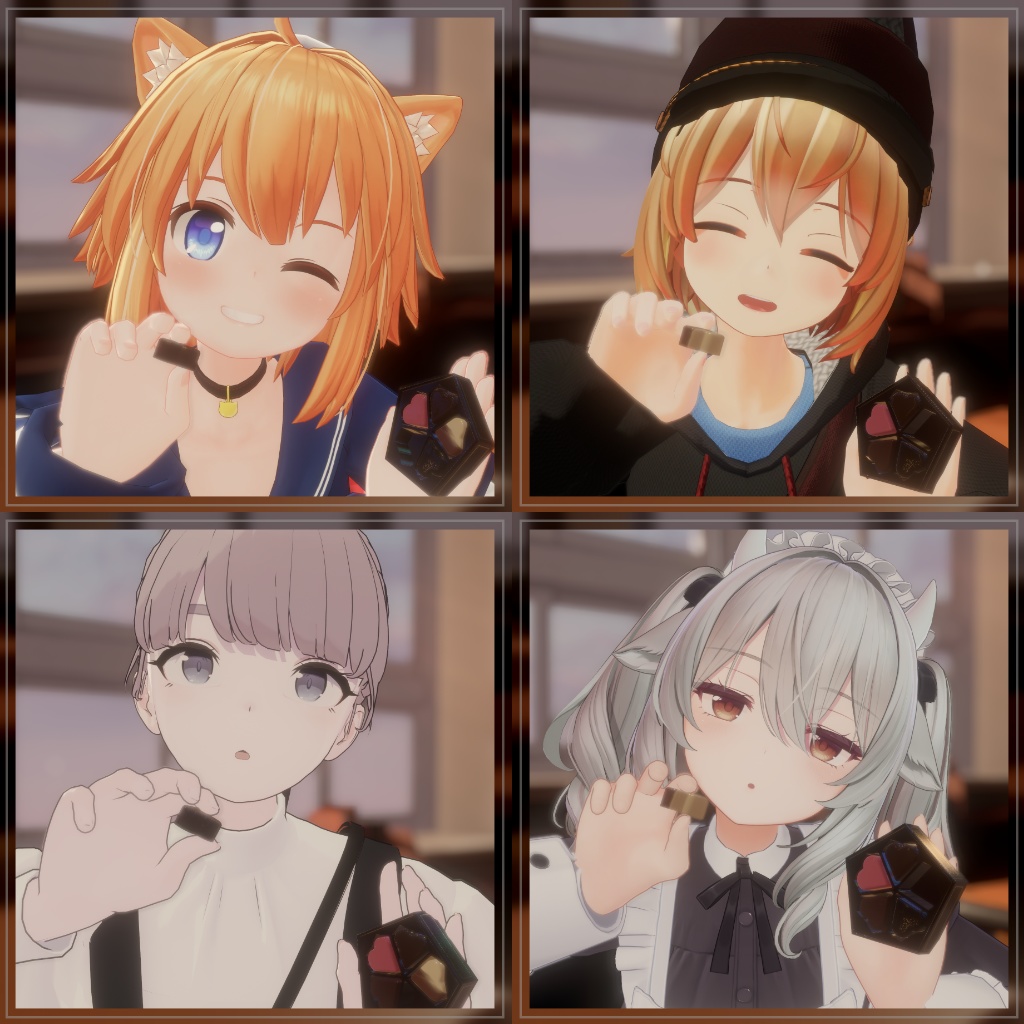 【12アバター対応】Valentine2025 ハートギフトチョコレート