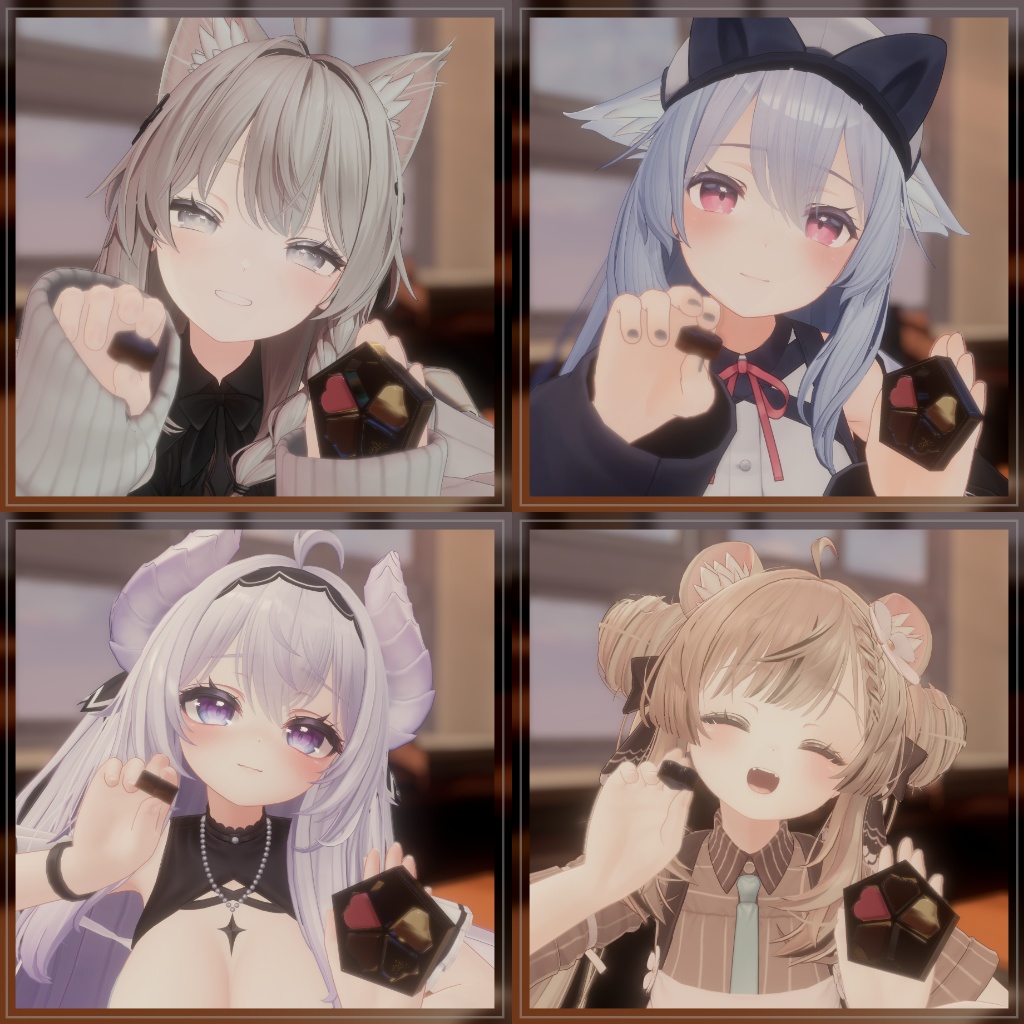 【12アバター対応】Valentine2025 ハートギフトチョコレート