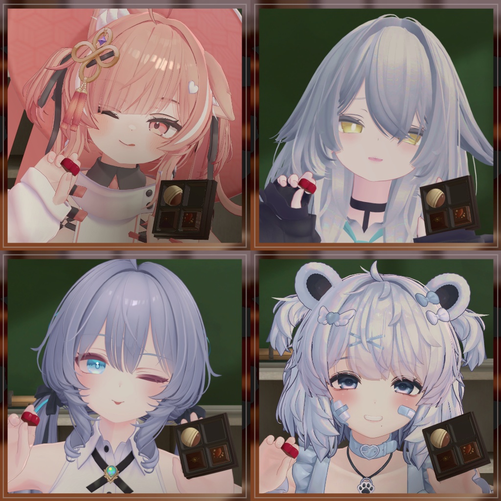 【17アバター対応】Valentine2026 ギフトチョコレート ノワール&ブラン