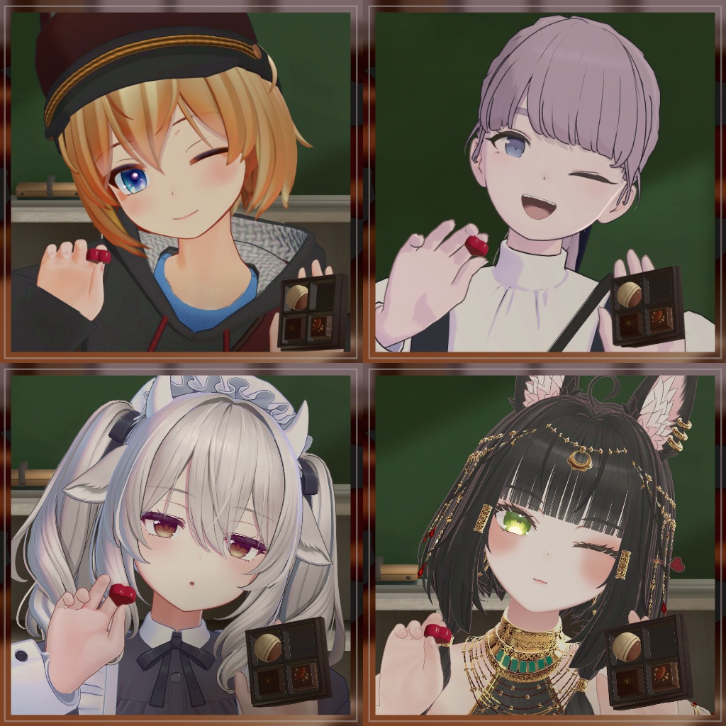 【17アバター対応】Valentine2026 ギフトチョコレート ノワール&ブラン