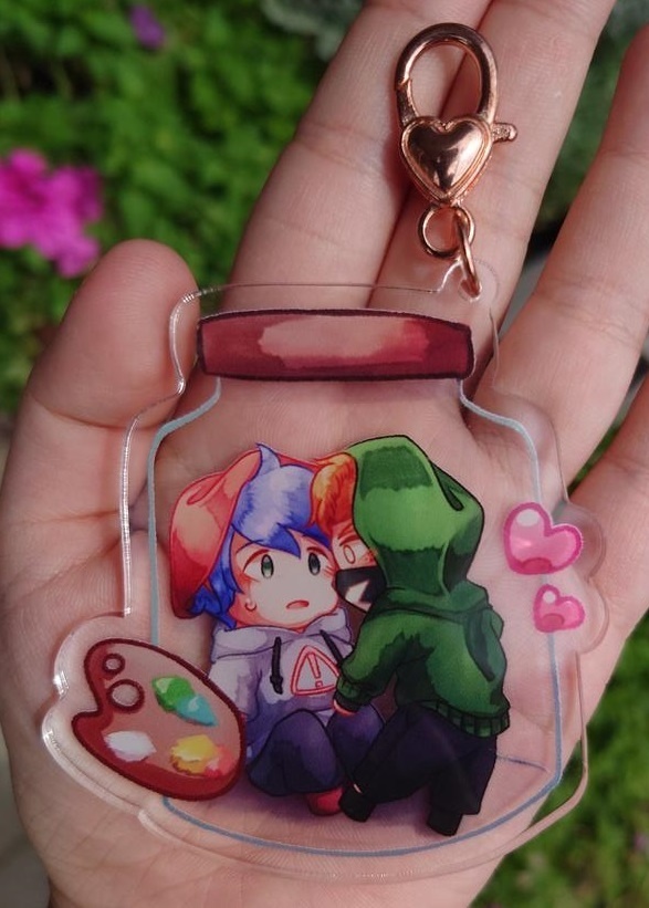 瓶詰アクリルキーホルダー(Pico x Benjamin)