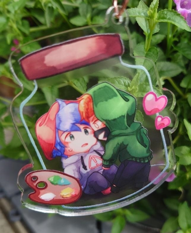 瓶詰アクリルキーホルダー(Pico x Benjamin)