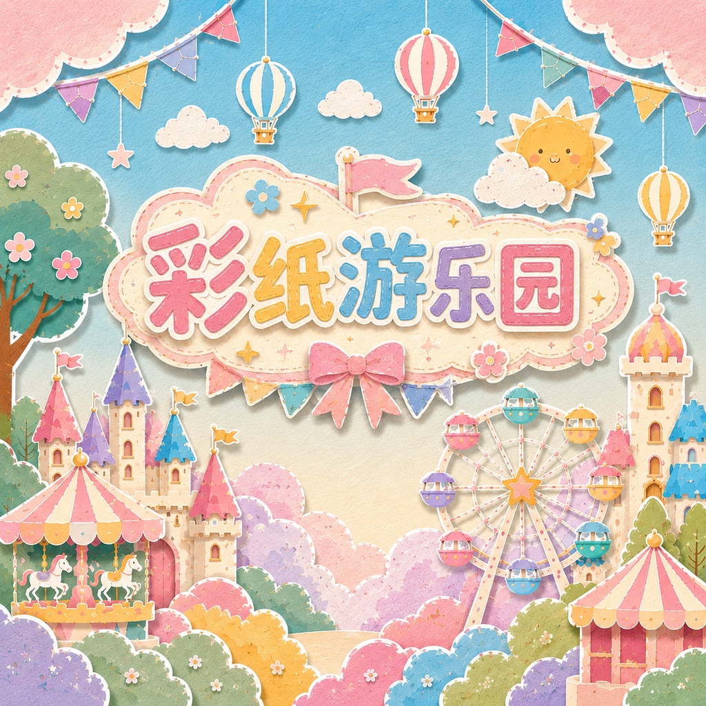 【Paper Wonderland】VTuber Animated Background / VTS Filter / Children’s Day Theme