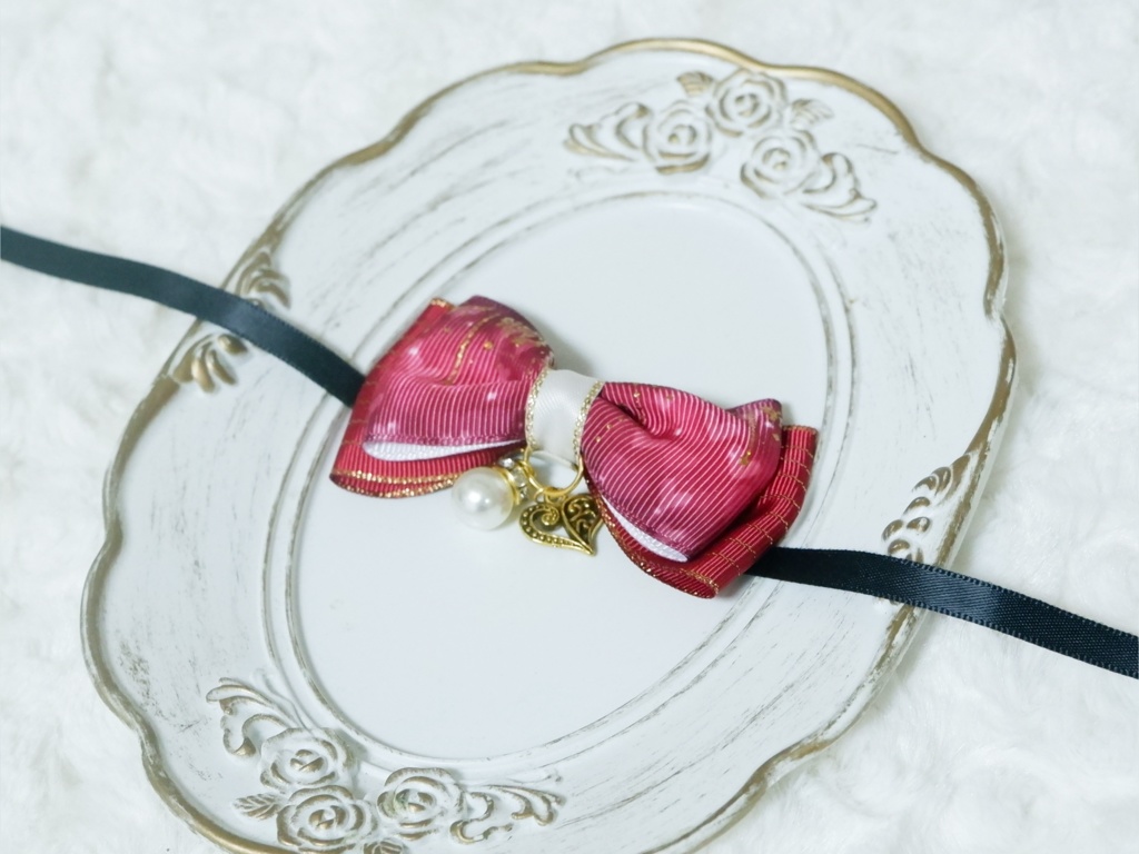 【ぬいぐるみ用】Heart リボン