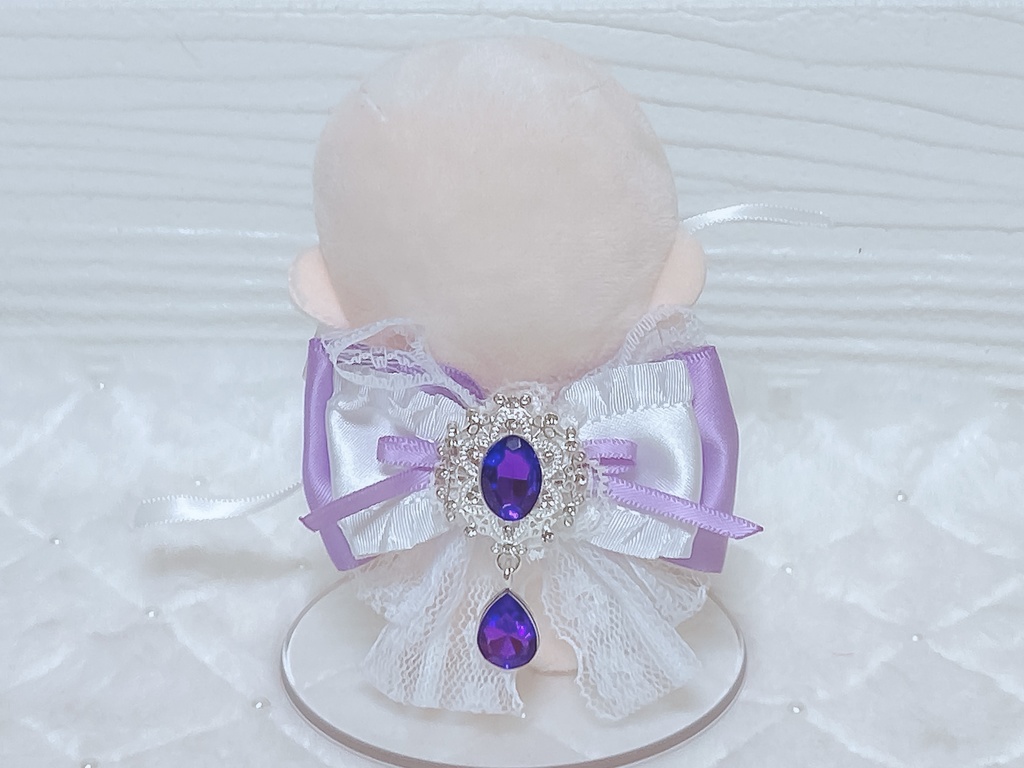 【ぬいぐるみ用】パープル×ホワイト