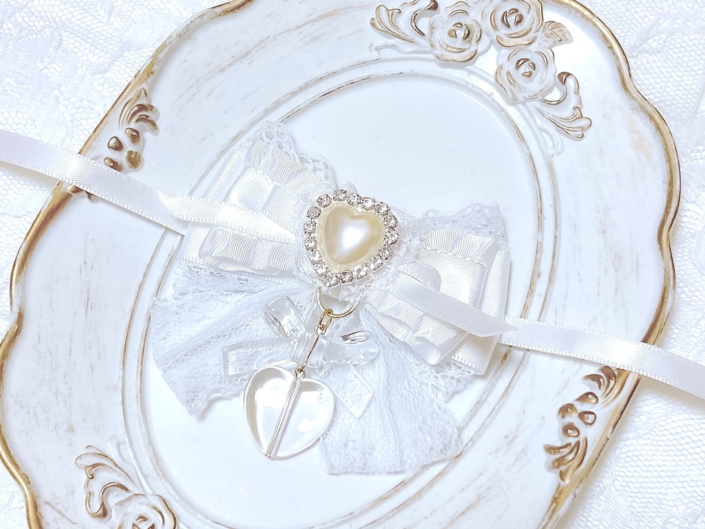 【ぬいぐるみ用】ホワイトハート