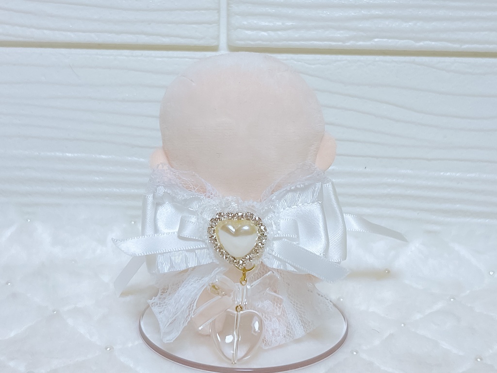 【ぬいぐるみ用】ホワイトハート