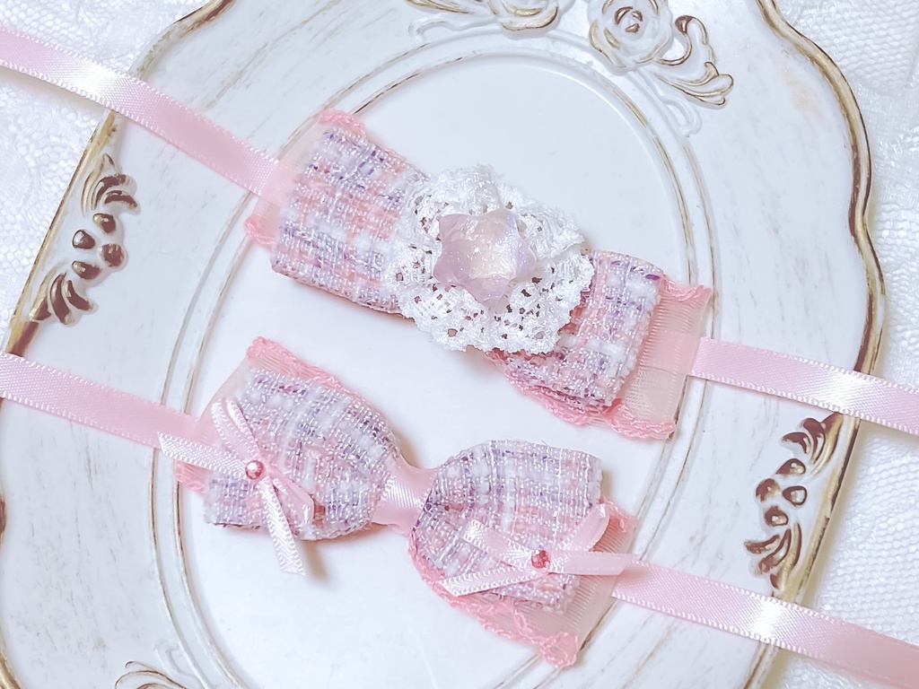 【ぬいぐるみ用】パープルチェック×スター