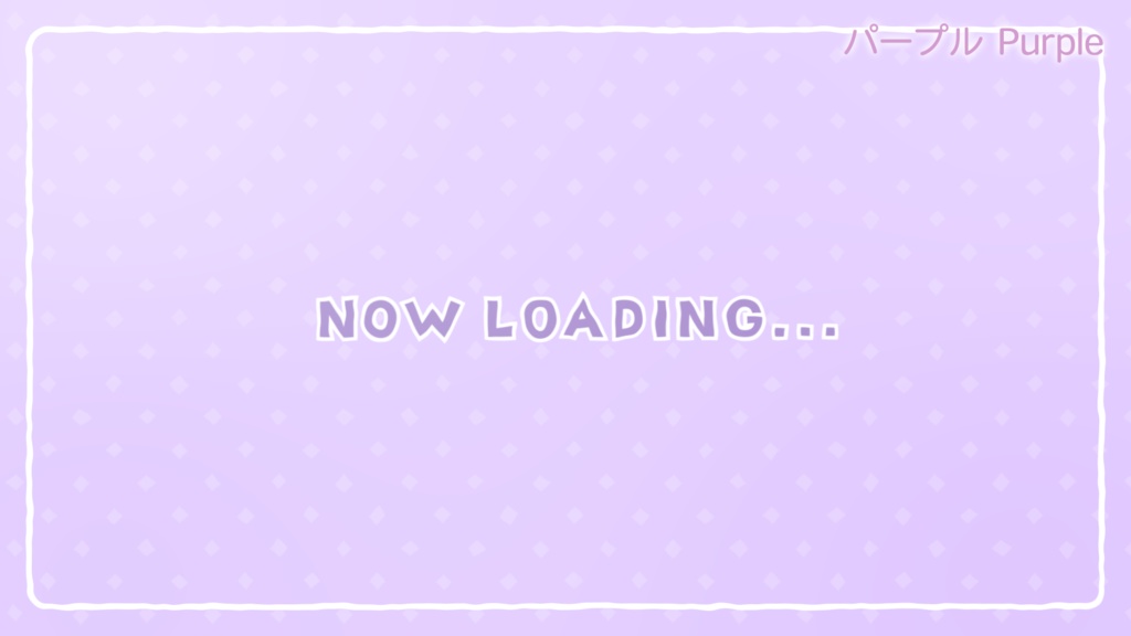 配信待機画面「Cute Square」