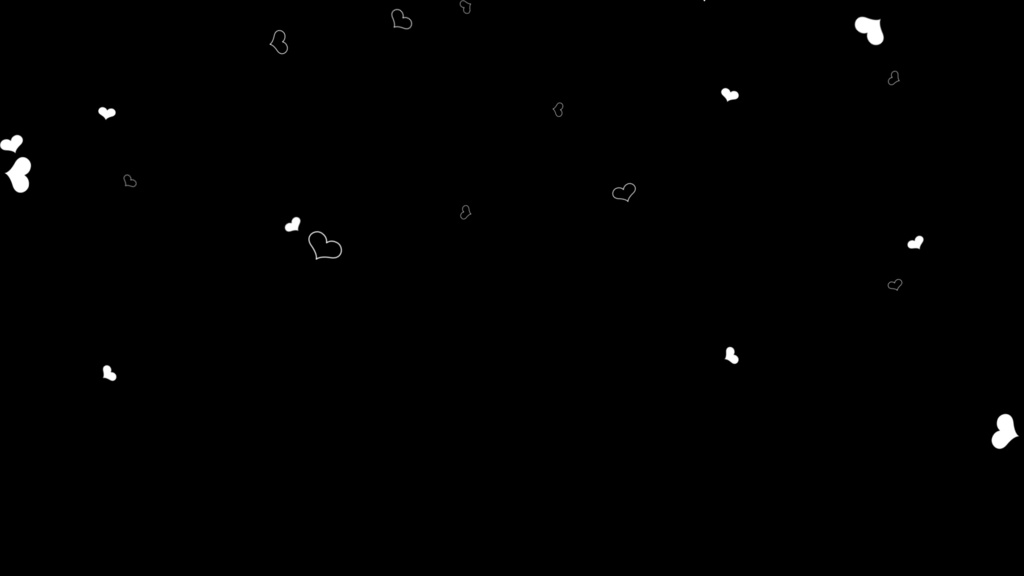 配信用素材 ハートのオーバーレイ「くるくる」