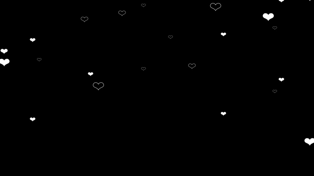 配信用素材 ハートのオーバーレイ「ふわふわ」