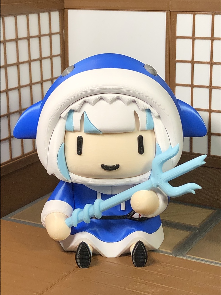 Hololive EN Smol Gura Pen Holder