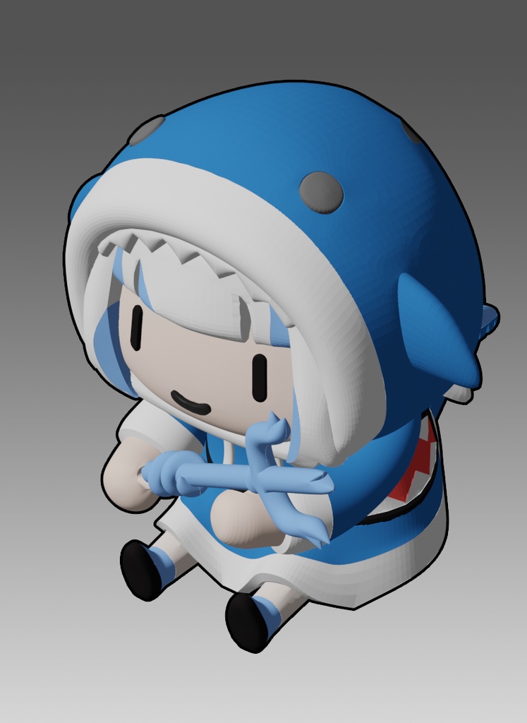 Hololive EN Smol Gura Pen Holder